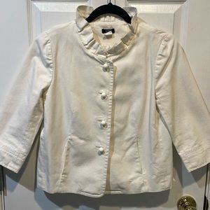 Great casual light white cotton jacket